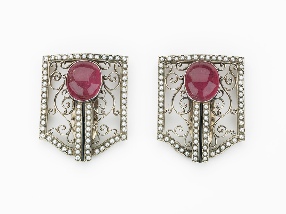 ダブル・クリップブローチ（大正末期から昭和初期）/ Double crip brooches (around 1920 - 1930)