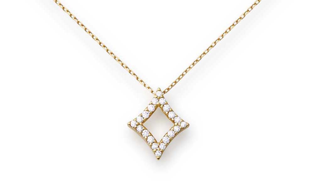 U-line / Pendant / K18 / Diamond