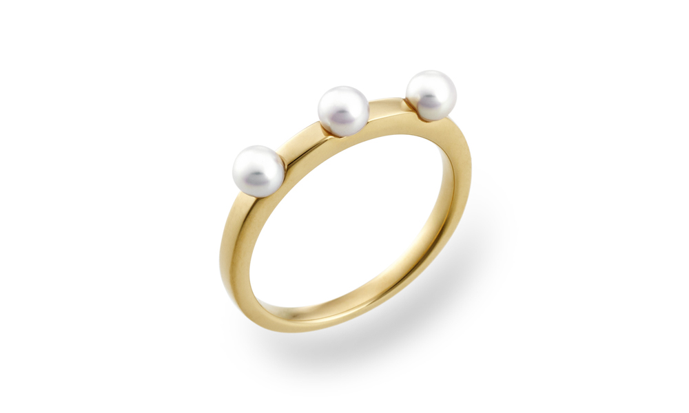 U-line / Ring / K18 / Akoya Cultured pearls